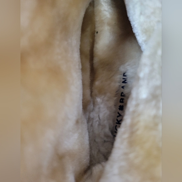 Lucky Brand‎ Leather Fringe Moccasin Booties Women Size 6 - Picture 9 of 11